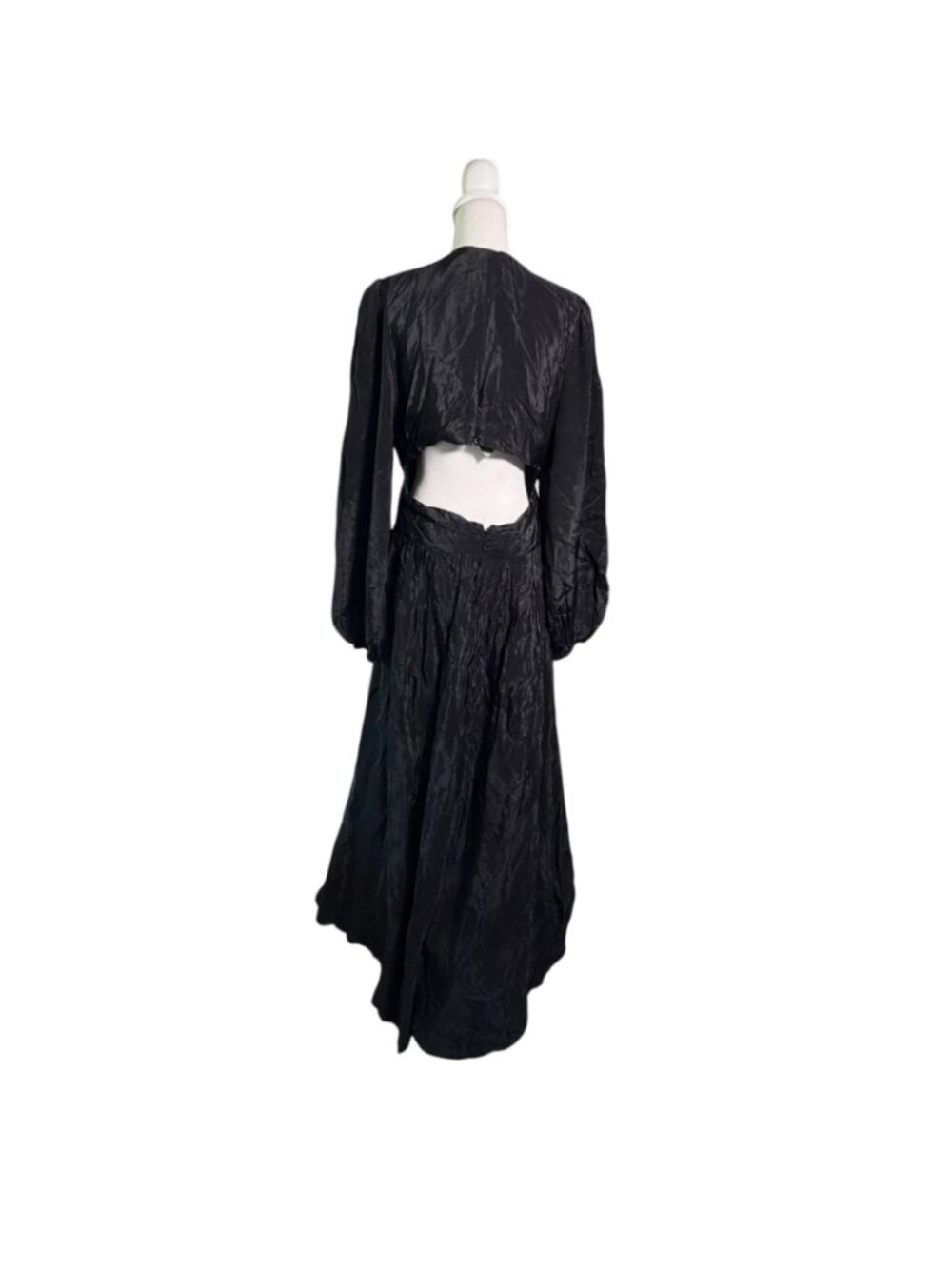 NWT Farm Rio Women's Black Cut Out Maxi Dress Sz XL Resort Yacht Boho Cocktail - Picture 2 of 16